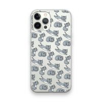 Poezen: iPhone 12 Pro Max Transparant Hoesje
