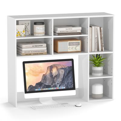 Bureau Boekenrek Tafelrek met 7 Vakken Bureau Opzetrek Boekenrek Wit