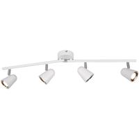 Energiezuinige LED Plafondspot 12W. Warm Wit 3000K. 4-lichts. Mat Wit