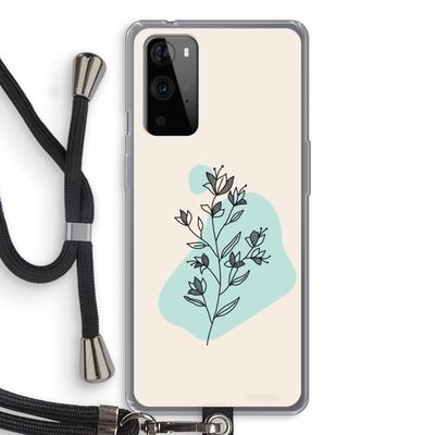 Violets are blue: OnePlus 9 Pro Transparant Hoesje met koord