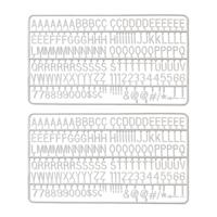 Letter set iezzy voor letterbord 2x150 wit