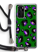 Green Cheetah: Huawei P40 Transparant Hoesje met koord