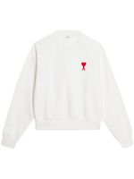 AMI Paris sweat à logo Ami de Coeur - Blanc