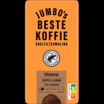 Jumbo&apos;s Beste Koffie Snelfiltermaling Mokka 250 g
