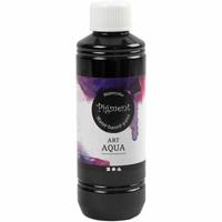Pigment Vloeibare aquarelverf, zwart, 250 ml/ 1 fles