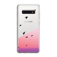 Fly away: Samsung Galaxy S10 4G Transparant Hoesje