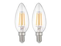 LIVARNO LED-filamentlampen (Kaars E14 4,2W, set van 2)