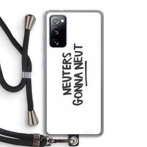 Neuters: Samsung Galaxy S20 FE / S20 FE 5G Transparant Hoesje met koord