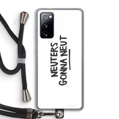 Neuters: Samsung Galaxy S20 FE / S20 FE 5G Transparant Hoesje met koord