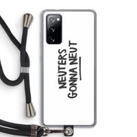 Neuters: Samsung Galaxy S20 FE / S20 FE 5G Transparant Hoesje met koord
