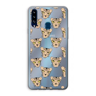 Tijger: Samsung Galaxy A20s Transparant Hoesje