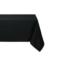 Stof Textiles Tafelkleed - 145 x 240 cm - zwart - Eettafel tafellakens - polyester