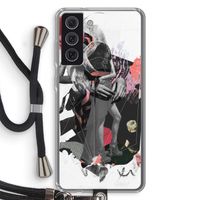 Dissimulation du réel: Samsung Galaxy S21 FE Transparant Hoesje met koord