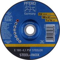 PFERD 62017950 E 180-4,1 PSF STEELOX Afbraamschijf gebogen Diameter 180 mm Boordiameter 22.23 mm RVS, Staal 10 stuk(s) - thumbnail