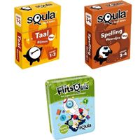 Spellenbundel - Squla - 3 stuks - Flitsquiz Groep 1 t/m 3 - Taal & Spelling (groep 1 t/m 4) - thumbnail