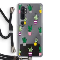 Sanseveria: Xiaomi Mi Note 10 Pro Transparant Hoesje met koord