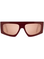 ETRO lunettes de soleil à monture rectangulaire - Rouge - thumbnail