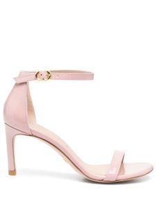 Stuart Weitzman sandales Nu Naked Straight 85mm en cuir - Rose