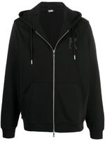 Karl Lagerfeld hoodie zippé à K brodé - Noir