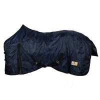 Budget Rider fleece gevoerde staldeken donkerblauw maat:175