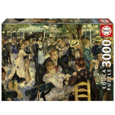 Puzzel - EDUCA - Dans in de Moulin De La Galette - 3000 stukjes - 120 x 85 cm - vanaf 15 jaar
