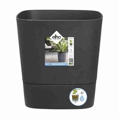 ELHO - Bloempot - Greensense Aqua Care Square 30 - Antracietgrijs - Binnen/buiten - Ø 29,5 x H 30,2 cm