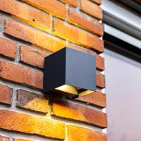 Kansas Dimbare LED Wandlamp - Antraciet - 7 Watt 720lm - 3000K warm wit - IP65 Waterdicht - Up & Downlight - Voor Binnen en Buiten - 30.000 Branduren - thumbnail