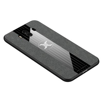 Voor Huawei mate 10 XINLI stiksels doek Textue schokbestendige TPU beschermhoes (grijs)