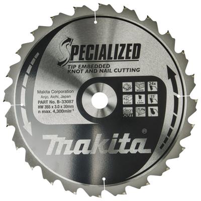 Makita Accessoires Cirkelzaagblad TipE 355x30x3,0 24T 23g - B-33087