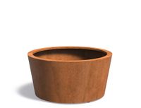 Cortenstaal plantenbak CONIC 120x60cm.