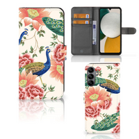 Telefoonhoesje met Pasjes voor Samsung Galaxy A34 Pink Peacock - thumbnail