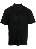 Homme Plissé Issey Miyake chemise plissée à manches courtes - Noir - thumbnail