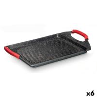 Barbecue Kinvara Wit Zwart Rood Siliconen Aluminium 34 x 26 cm