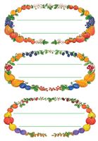 Etiket HERMA 3598 keuken vruchtenkrans