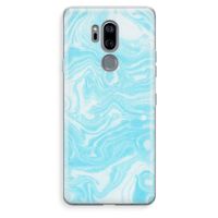 Waterverf blauw: LG G7 Thinq Transparant Hoesje