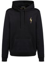 Giuseppe Zanotti hoodie à logo brodé - Noir