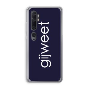 Gijweet: Xiaomi Mi Note 10 Transparant Hoesje