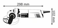 Bosch Blauw GWS 1400 Haakse slijper | 1.400w  - 0601824800 - thumbnail