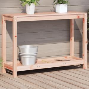 VidaXL Oppottafel met schap 108x35x75 cm massief douglashout