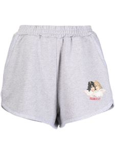 Fiorucci short de sport à imprimé graphique - Gris