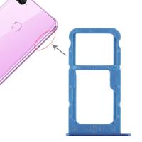SIM-kaarthouder + SIM-kaarthouder / Micro SD-kaart lade voor Huawei Honor 9i (blauw)