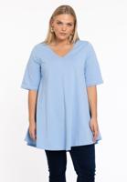 Yoek Tuniek Swing korte mouw | Licht Blauw | Maat 50/52