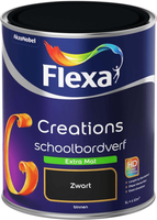 flexa creations muurverf schoolbordverf 4033 zwart 1 ltr - thumbnail