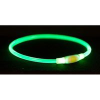 Trixie Halsband usb flash light lichtgevend oplaadbaar tpu groen - thumbnail