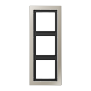 Jung LS Design Afdekraam Edelstaal 3-voudig ESD2983