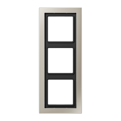 Jung LS Design Afdekraam Edelstaal 3-voudig ESD2983