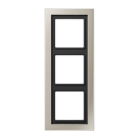 Jung LS Design Afdekraam Edelstaal 3-voudig ESD2983