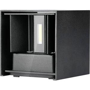 V-TAC VT-759-B-N LED Vierkante Wandlamp - Bridgelux - IP65 - Zwart - 5W - 700 Lumen - 3000K