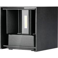 V-TAC VT-759-B-N LED Vierkante Wandlamp - Bridgelux - IP65 - Zwart - 5W - 700 Lumen - 3000K
