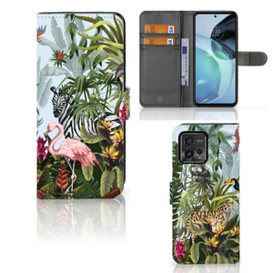 Telefoonhoesje met Pasjes voor Motorola Moto G72 Jungle